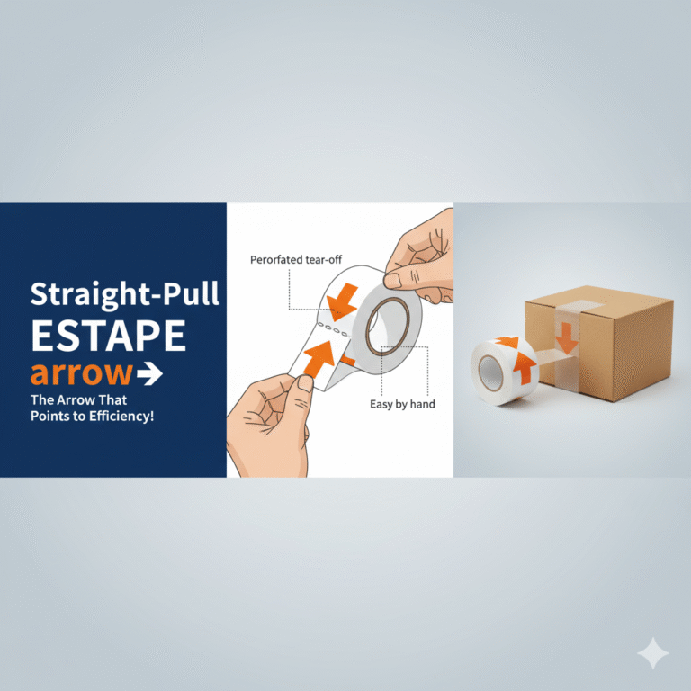 Tired of Packaging Hassles? Meet Straight-Pull ESTAPE – The Arrow That Points to Efficiency!